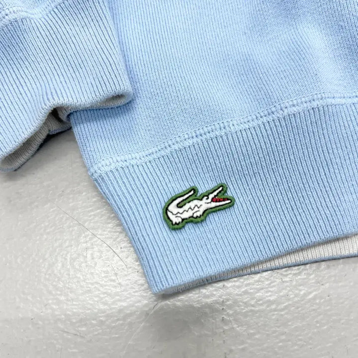 [BUNJANG] Lacoste Reversible Sky Blue Sweatshirt / 라코스테 리버시블 하늘색 색감 맨투맨