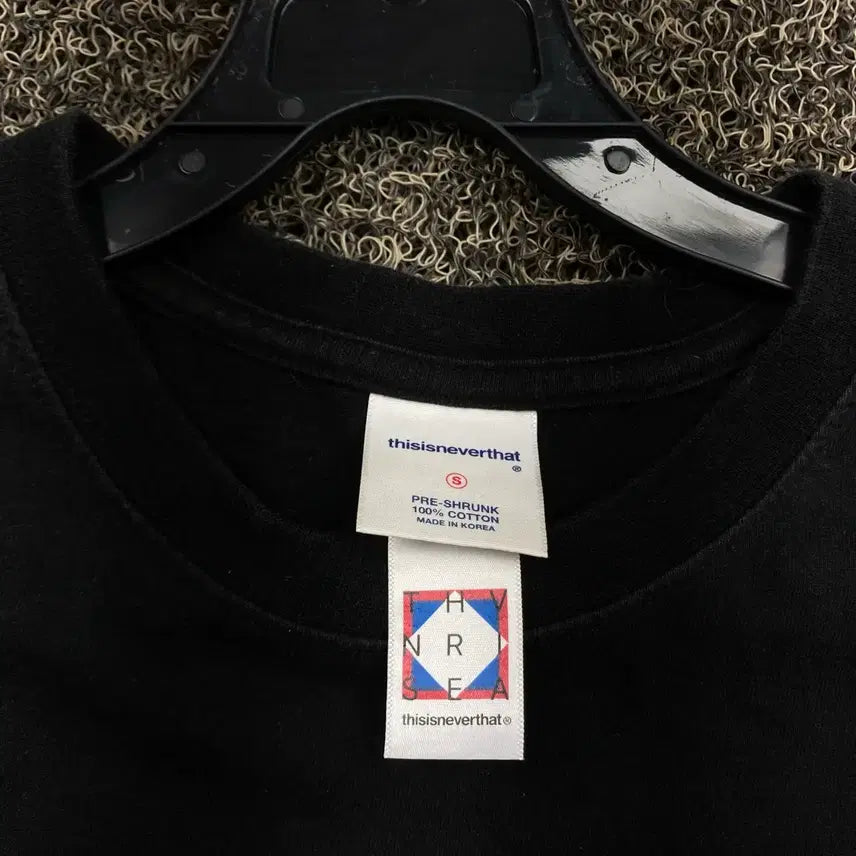 [BUNJANG] thisisneverthat Black T-shirt / 디스이즈네버댓 블랙 반팔 티셔츠