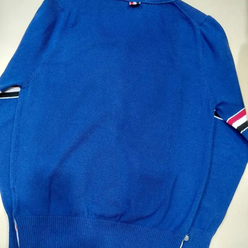 [BUNJANG] Thom Browne Blue Arm Stripe Cardigan / 톰브라운 블루 삼선arm 가디건 2