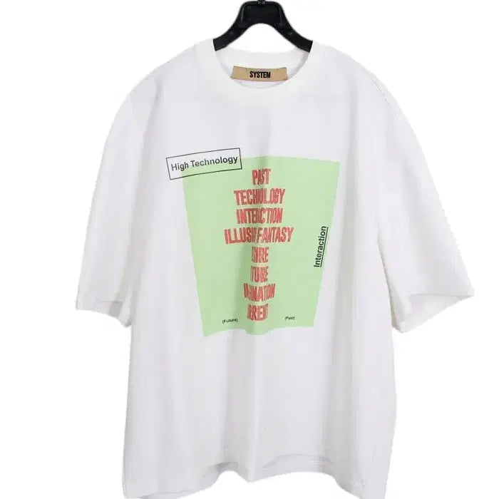 [SOLD OUT] 남성95 / 시스템옴므 오버핏 나염 라운드티셔츠WT 11-1
