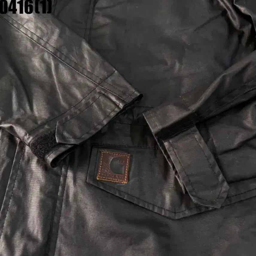 [BUNJANG] Carhartt Black Faux Leather Jacket / 칼하트 블랙 레자 자켓