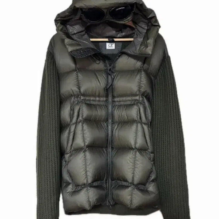 [BUNJANG] C.P. Company Goggle Knit Padded Jacket / C.P Company 씨피컴퍼니 고글 니트 패딩