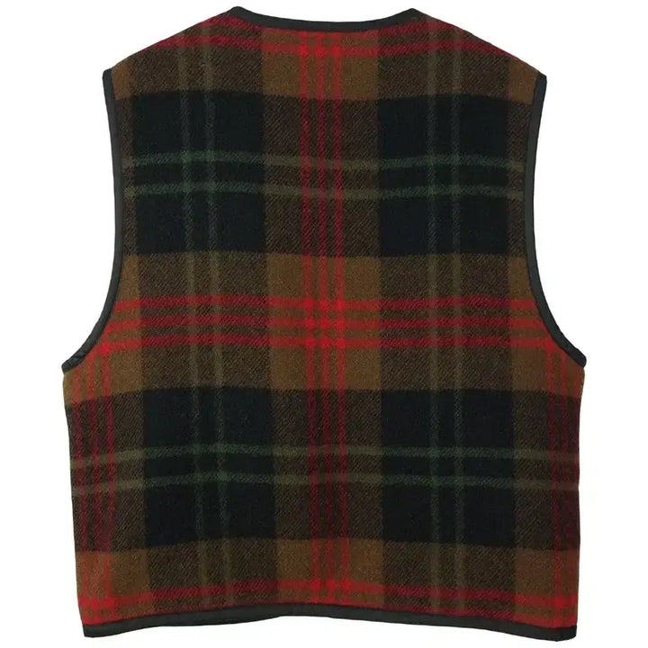[SOLD OUT] 제이크루 타탄 체크 안감 보글이 모직 베스트 조끼 M20020
