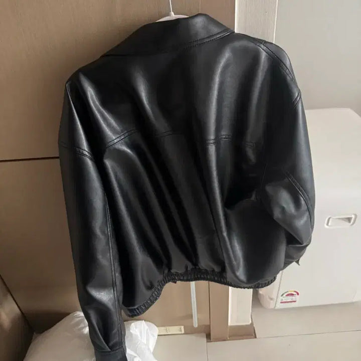 [SOLD OUT] 블랙 레더 라이더 자켓