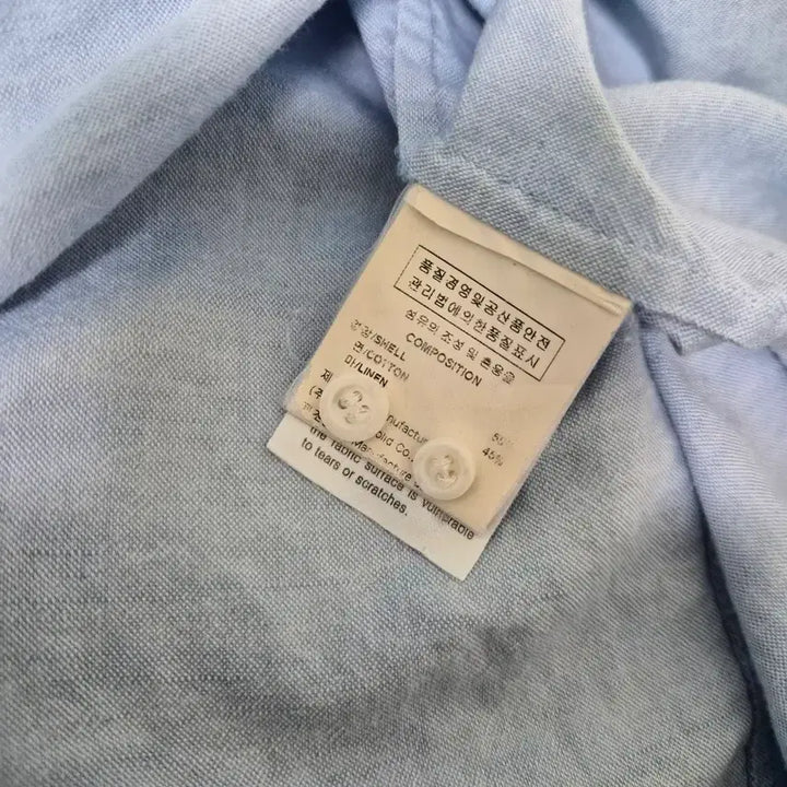 [BUNJANG] Solid Homme Linen Blend Shirt / 솔리드옴므 48호 95 린넨 면혼방 셔츠 남방 M-긴팔-715