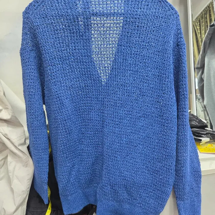 [BUNJANG] TIME Blue Knit Cardigan / TIME 타임 블루 니트 가디건