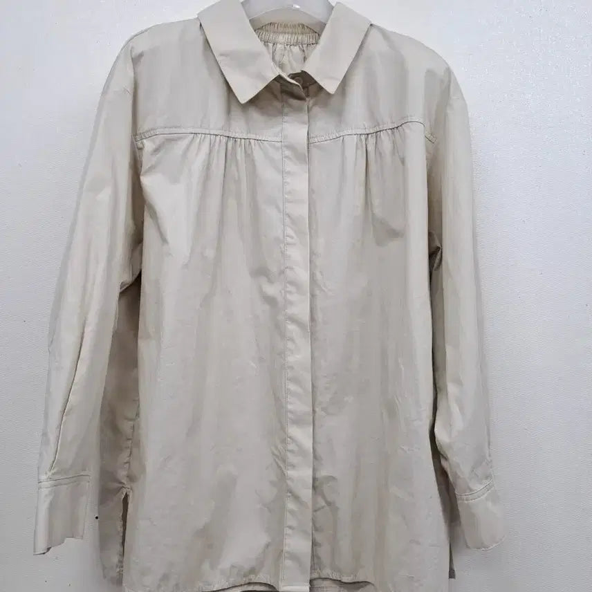 [BUNJANG] Ailene Cotton Shirt (Size 100) - Ivory / AILENE면셔츠100(구88)미사용