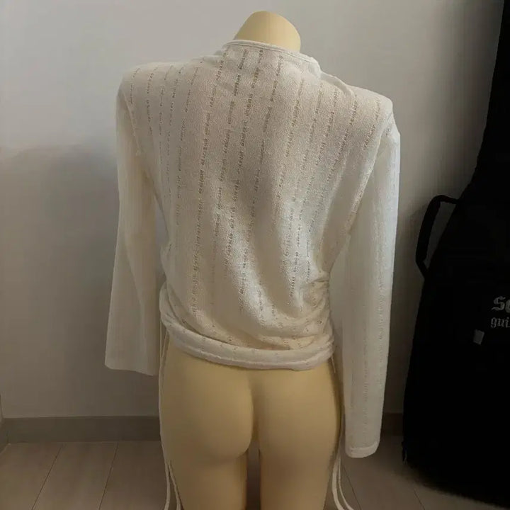[BUNJANG] Ribbon Point Long Sleeve Top / 리본 포인트 롱슬리브