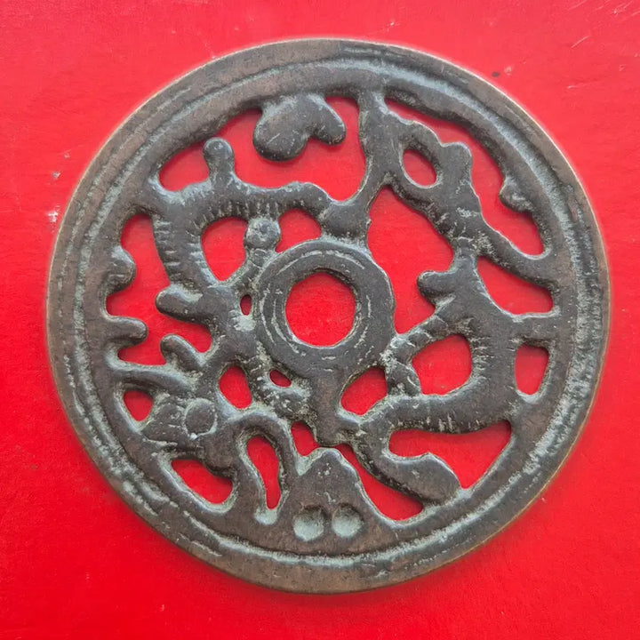 [BUNJANG] Unknown Double Dragon Large Openwork Byeoljeon M1693 / 쌍룡문 대형투조 대별전 M1693