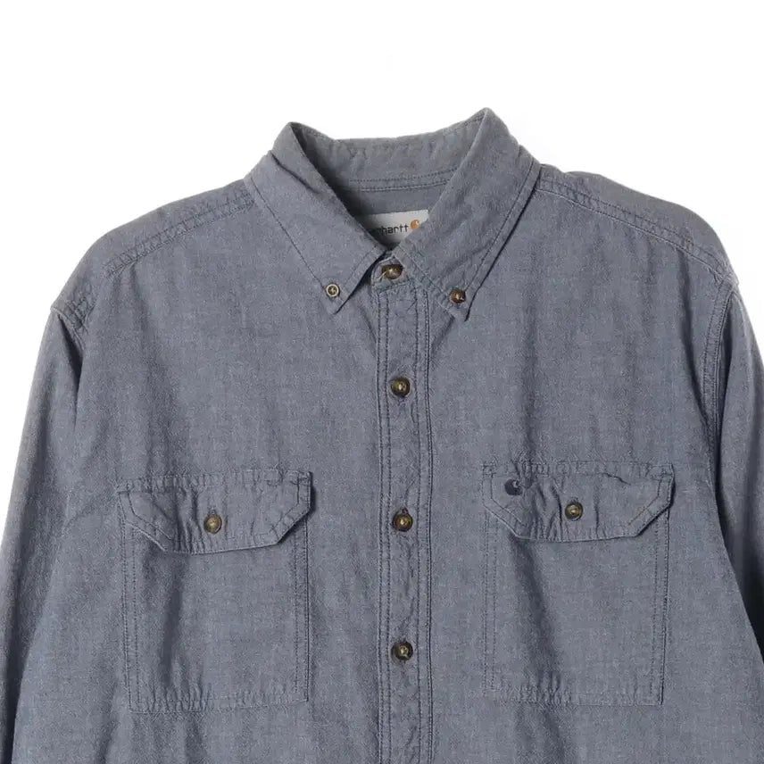 [BUNJANG] Carhartt Denim Shirt Blue L / 칼하트 데님 셔츠 블루 L