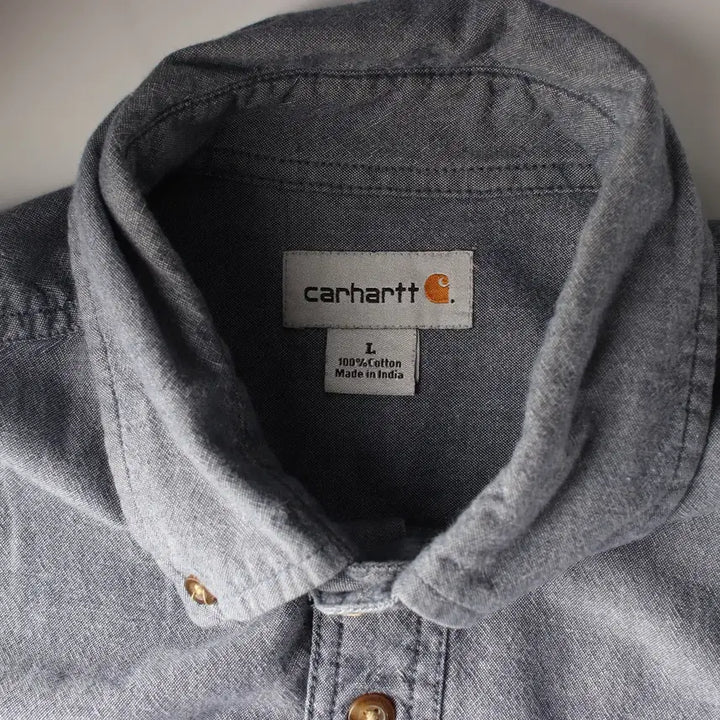 [BUNJANG] Carhartt Denim Shirt Blue L / 칼하트 데님 셔츠 블루 L