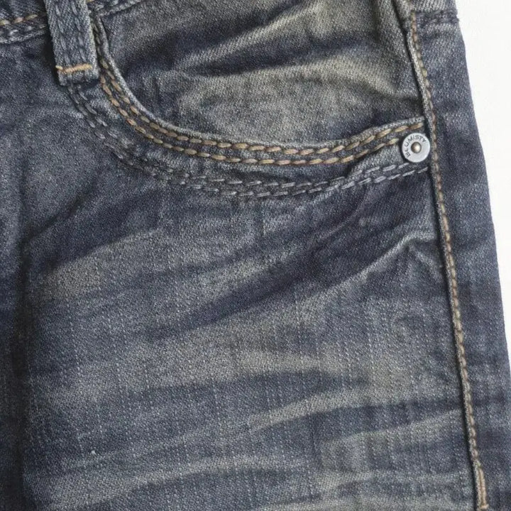 [SOLD OUT] 고급 워싱 데님팬츠 32~33사이즈 새상품급 인디고 데님