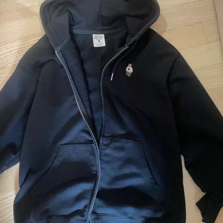 [BUNJANG] Who.A.U Hooded Sweatshirt (M) - Black / 후아유 후드 m 사이즈 팔아여