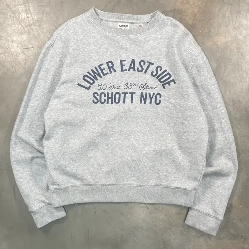 [BUNJANG] Schott Arch Logo Sweatshirt / 쇼트 아치로고 스웻셔츠