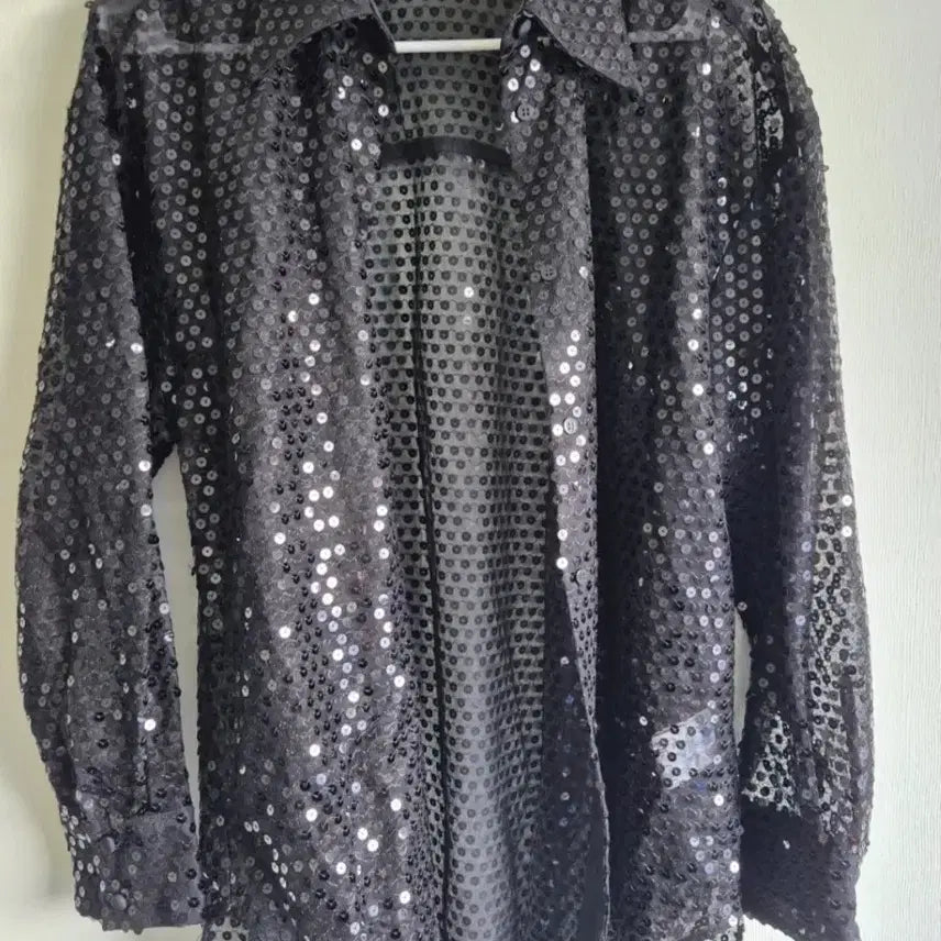 [BUNJANG] MSGM Sequin Shirt Blouse / msgm 스팡글 셔츠블라우스