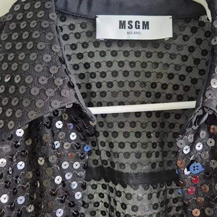 [BUNJANG] MSGM Sequin Shirt Blouse / msgm 스팡글 셔츠블라우스