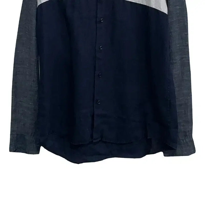 [BUNJANG] Lacoste Linen Henley Neck Shirt / 남S/라코스테 린넨 헨리넥 셔츠