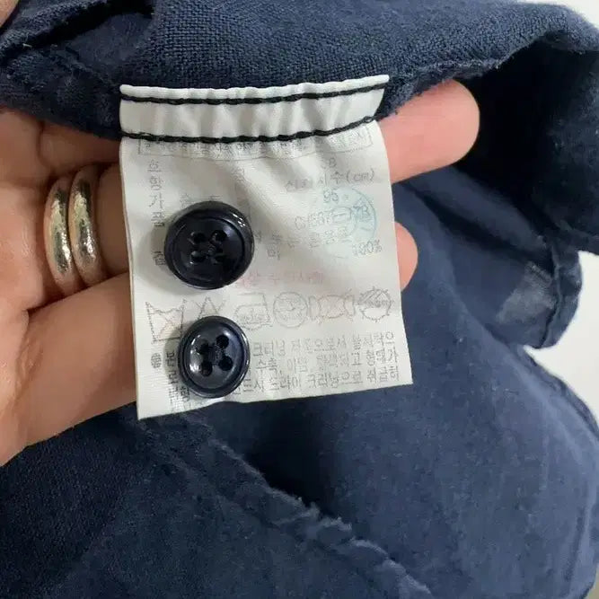 [BUNJANG] Lacoste Linen Henley Neck Shirt / 남S/라코스테 린넨 헨리넥 셔츠