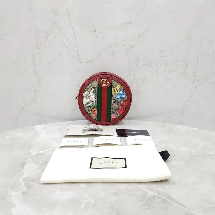 [BUNJANG] Gucci GG Web Ophidia Flower Mini Backpack / 구찌 GG 웹 오피디아 플라워 라운드 미니 백팩 598661