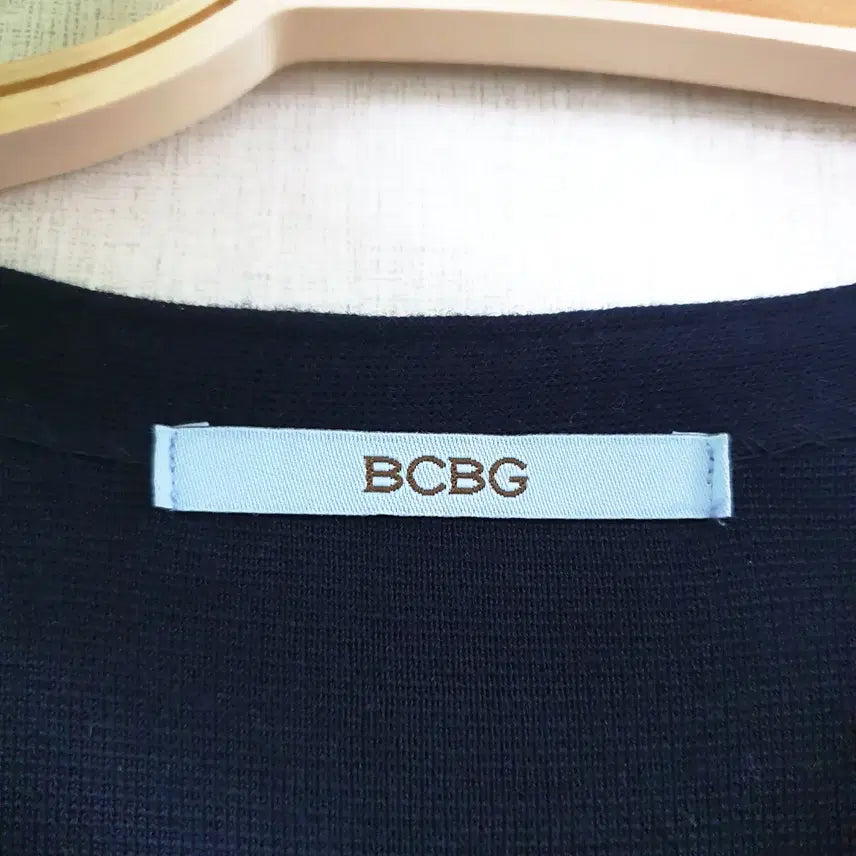 [BUNJANG] BCBG Double-Breasted Knit Dress / BCBG 7부 더블버튼 니트원피스 55 미디 네이비