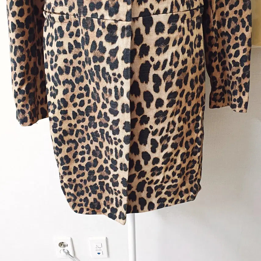 [BUNJANG] ZARA Animal Print Mid Jacket Brown Leopard L / 자라 애니멀프린팅 미들자켓 77 브라운호피 L