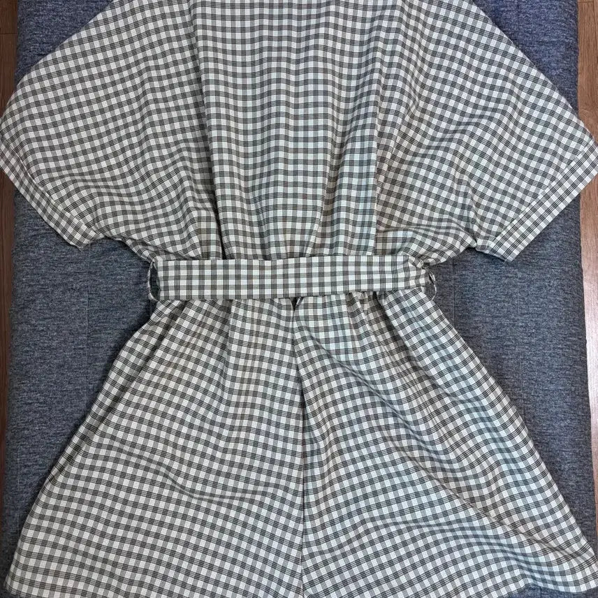 [SOLD OUT] 핫핑 체크무늬 점프수트