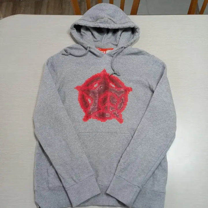 [BUNJANG] ThreeQ.R Hooded Sweatshirt Gray L / L100 ThreeQ.R 후드티 그레이 L-687