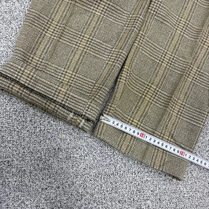 [BUNJANG] Munsingwear Check Wool Rayon Pants / 100 먼싱웨어 체크 울 레이온 바지 0414J