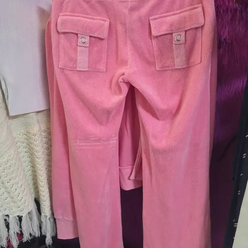 [BUNJANG] Juicy Couture Pink Terry Cloth Training Set / 쥬시꾸뛰르 핑크 태리 트레이닝 셋업