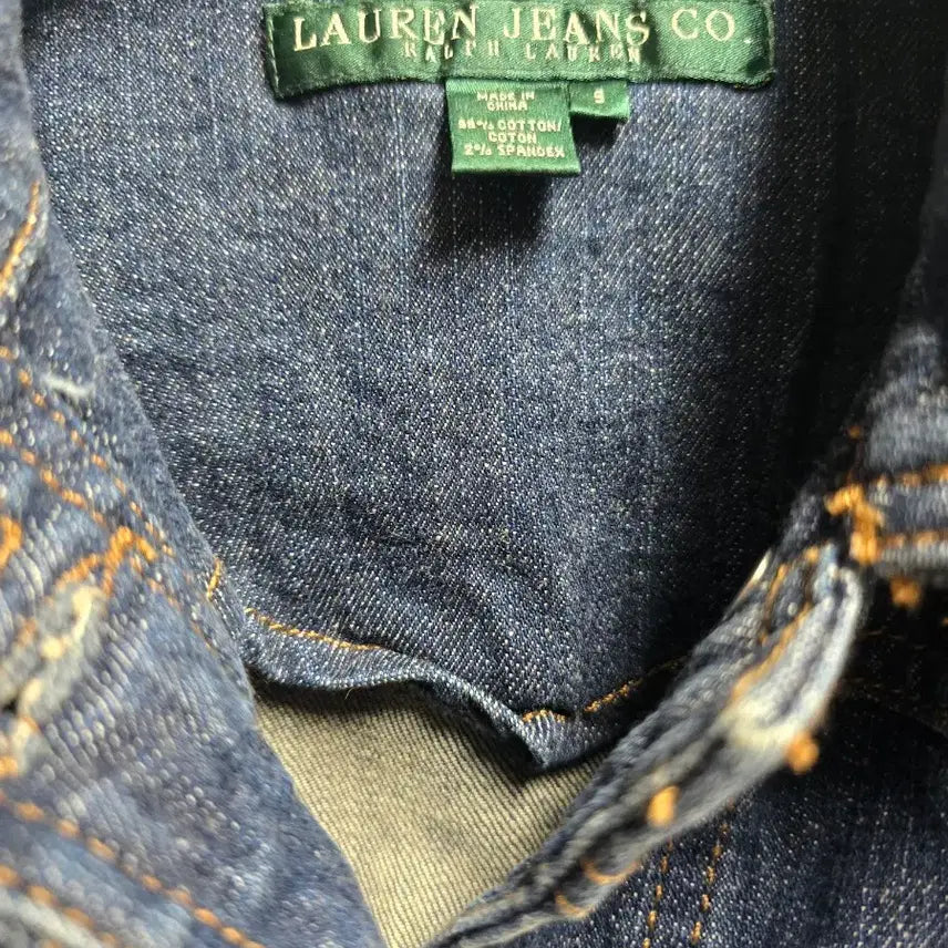 [BUNJANG] Ralph Lauren Western Denim Short Jacket S / 랄프로렌 웨스턴 데님 숏 자켓 S