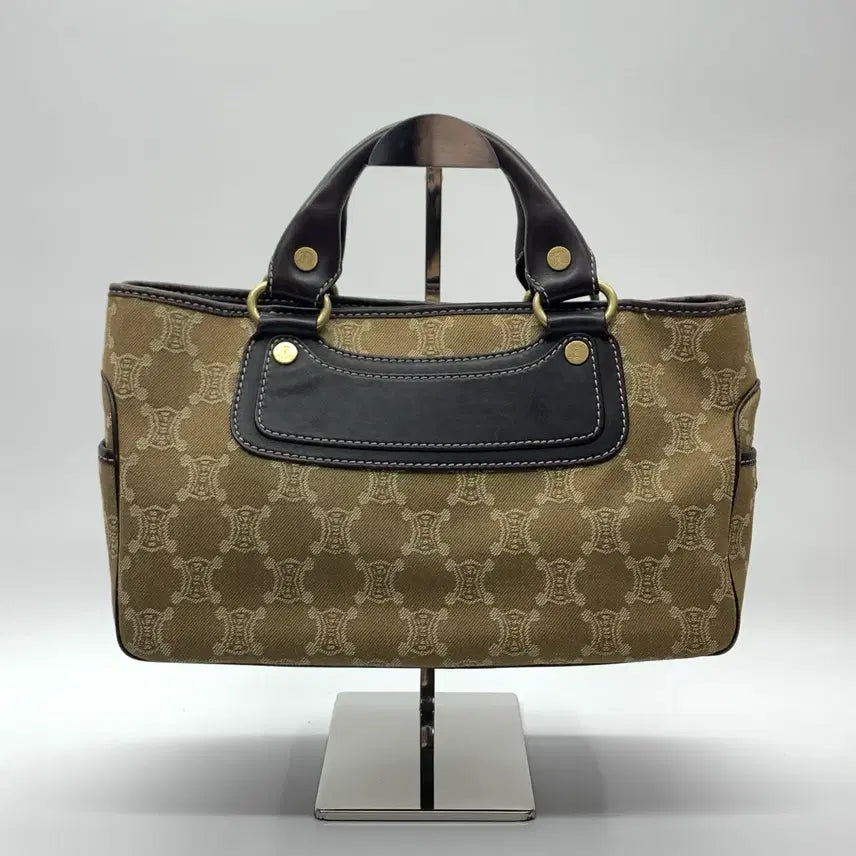 [BUNJANG] Celine Macadam Canvas Boogie Tote Bag Brown / 267001070 셀린느 마카담 캔버스 부기 토트백 브라운