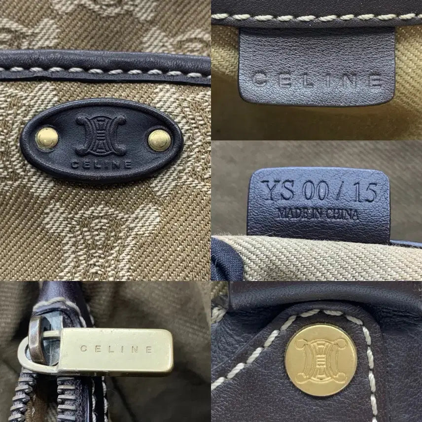 [BUNJANG] Celine Macadam Canvas Boogie Tote Bag Brown / 267001070 셀린느 마카담 캔버스 부기 토트백 브라운
