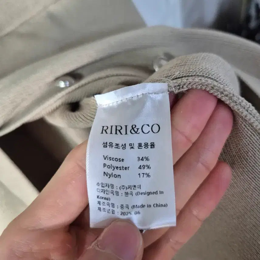 [BUNJANG] RIRI&amp;CO Beige Knit Cardigan / 3사이즈 RIRI&amp;CO 반팔 가디건 베이지