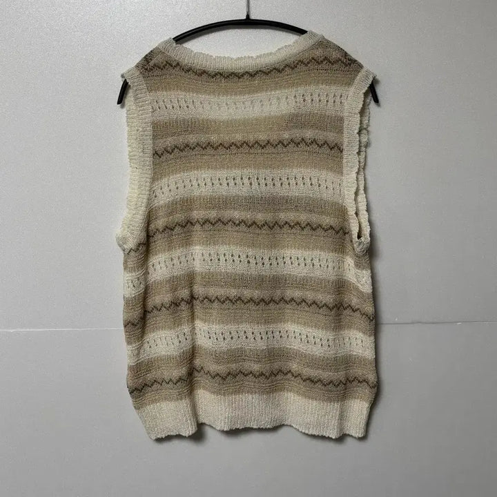 [BUNJANG] V-Neck Beige Knit Vest / V넥 니트  조끼 베이지