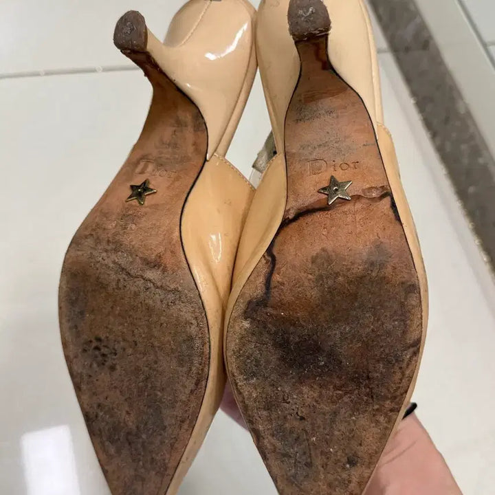 [BUNJANG] Dior Slingback Beige Shoes / 디올 슬링백 240