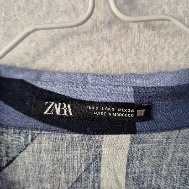 [BUNJANG] ZARA Pattern Long Shirt Dress / S 자라 ZARA 패턴 롱 셔츠 원피스