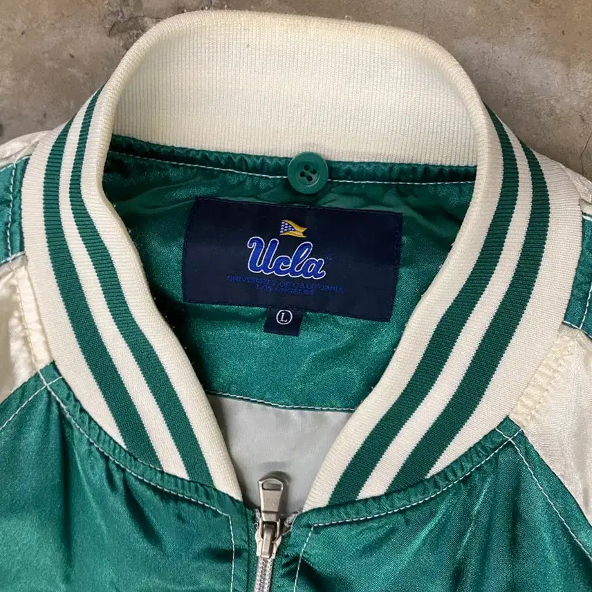 [BUNJANG] UCLA Varsity Jacket Green / UCLA 바시티 자켓 그린