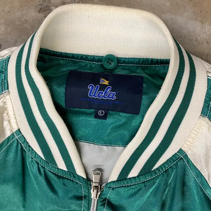 [BUNJANG] UCLA Varsity Jacket Green / UCLA 바시티 자켓 그린
