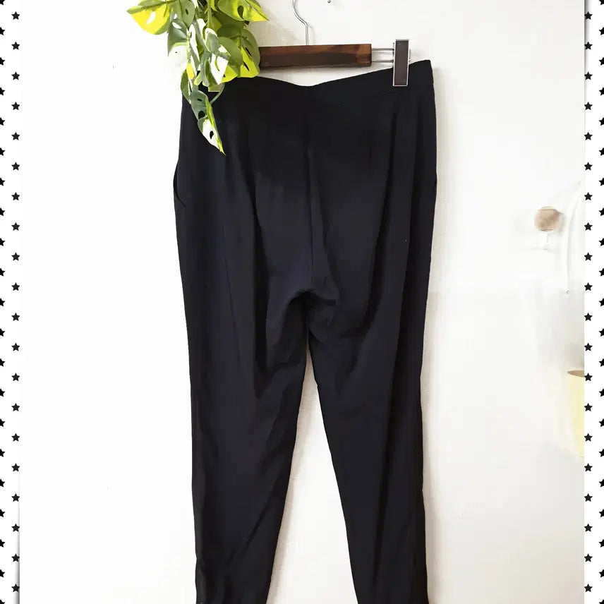 [BUNJANG] Theory Banded Slacks - Black / 띠어리 얇은간절기 밴딩슬랙스 55 블랙