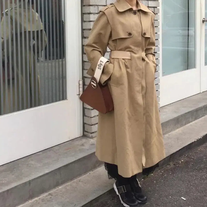 [BUNJANG] Soft Seoul Beige Trench Coat / 소프트서울