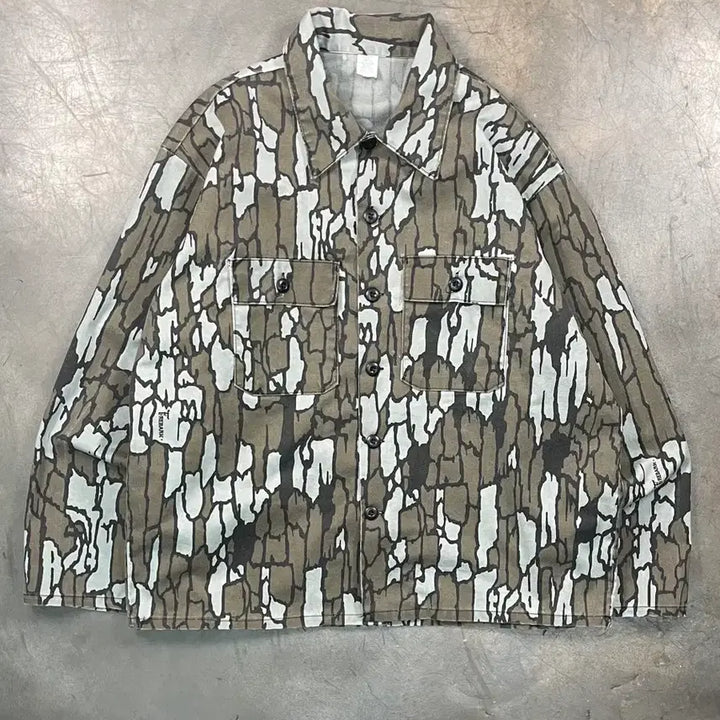 [BUNJANG] Trebark Camo Shirt Jacket / 트레바크 카모 셔츠 자켓