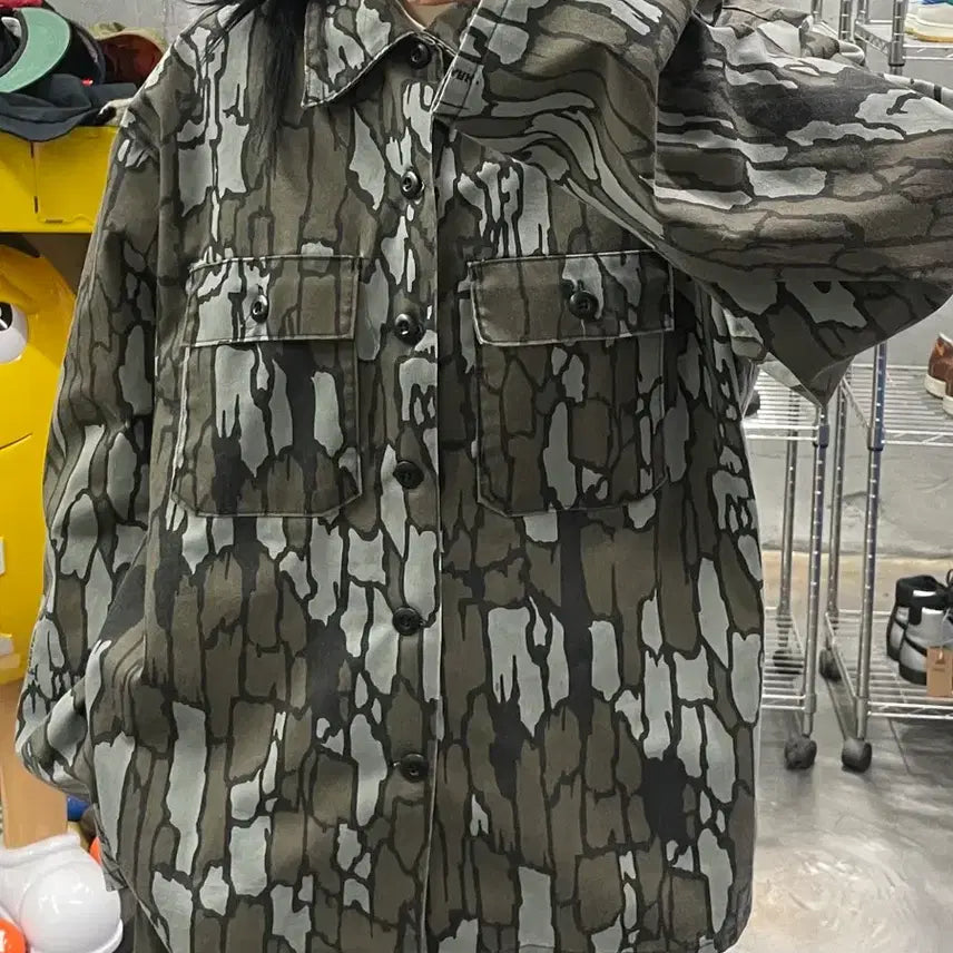 [BUNJANG] Trebark Camo Shirt Jacket / 트레바크 카모 셔츠 자켓