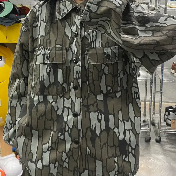 [BUNJANG] Trebark Camo Shirt Jacket / 트레바크 카모 셔츠 자켓