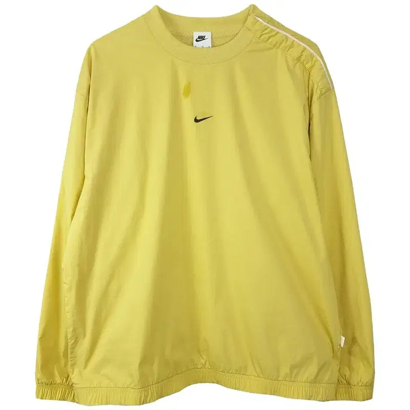 [BUNJANG] Nike Shoulder Snap Button Oversized Windbreaker Anorak Jacket / 나이키 숄더 스냅 버튼 오버핏 바람막이 아노락 자켓 레몬 M20027