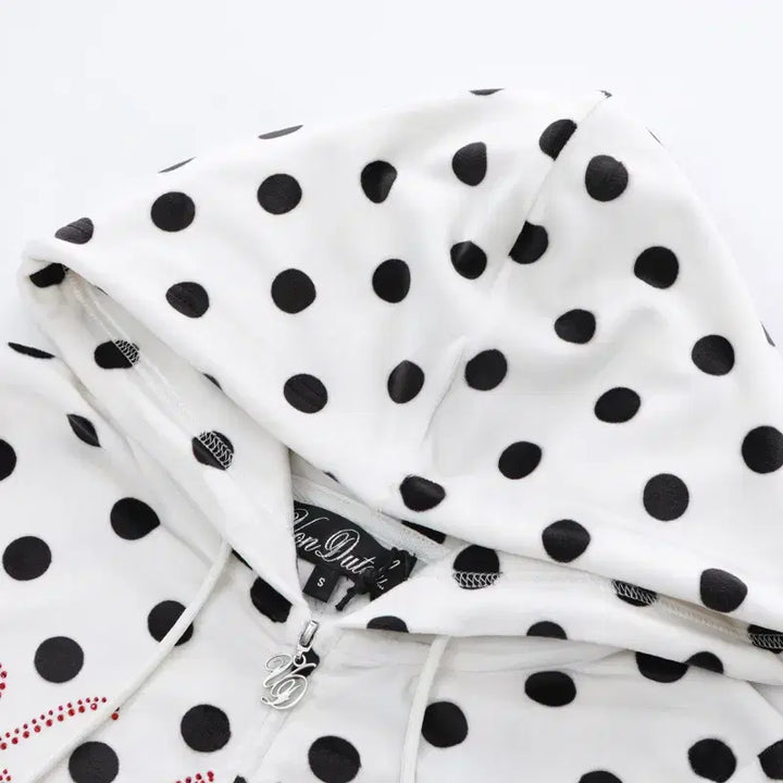 [BUNJANG] Von Dutch Velour Dot Set-up / Von dutch 벨루아 도트 셋업