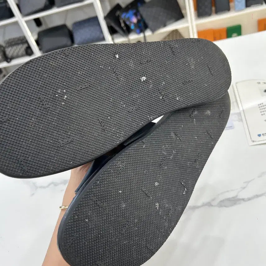 [BUNJANG] Hermes Izmir Slide Sandals Black / [44/감정서포함]에르메스 이즈미르 슬리퍼 블랙