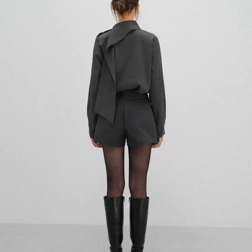 [SOLD OUT] 프렙포더 Curve scarf blouse