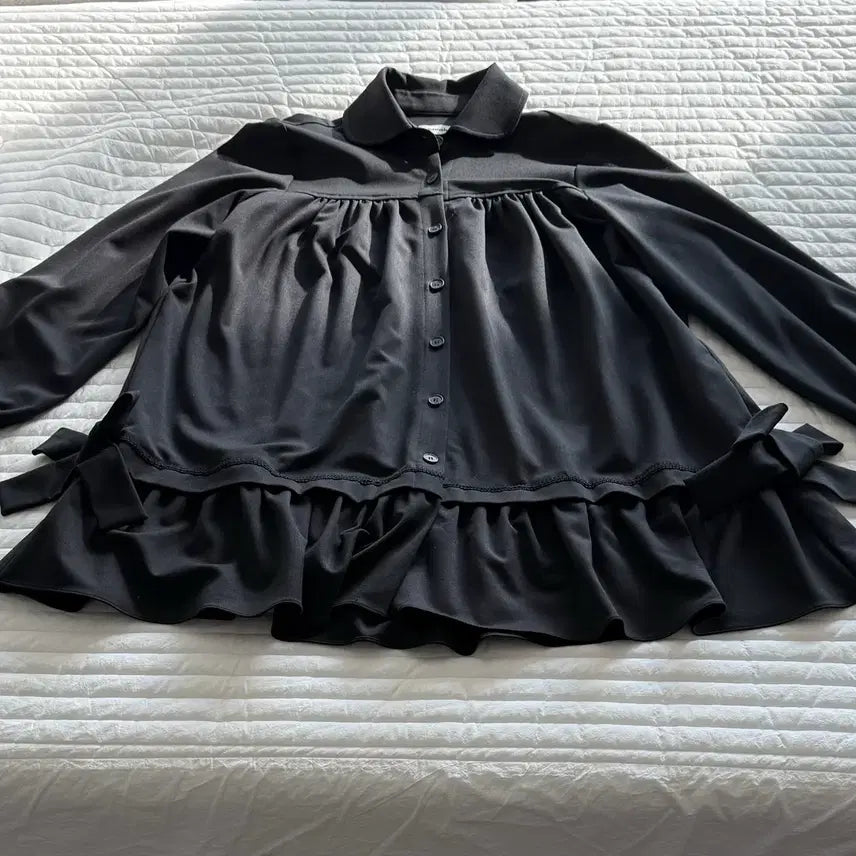 [SOLD OUT] Chemehc 체메씨 보우프릴원피스 블랙