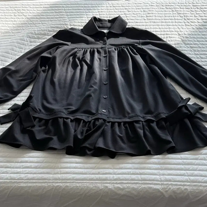 [SOLD OUT] Chemehc 체메씨 보우프릴원피스 블랙