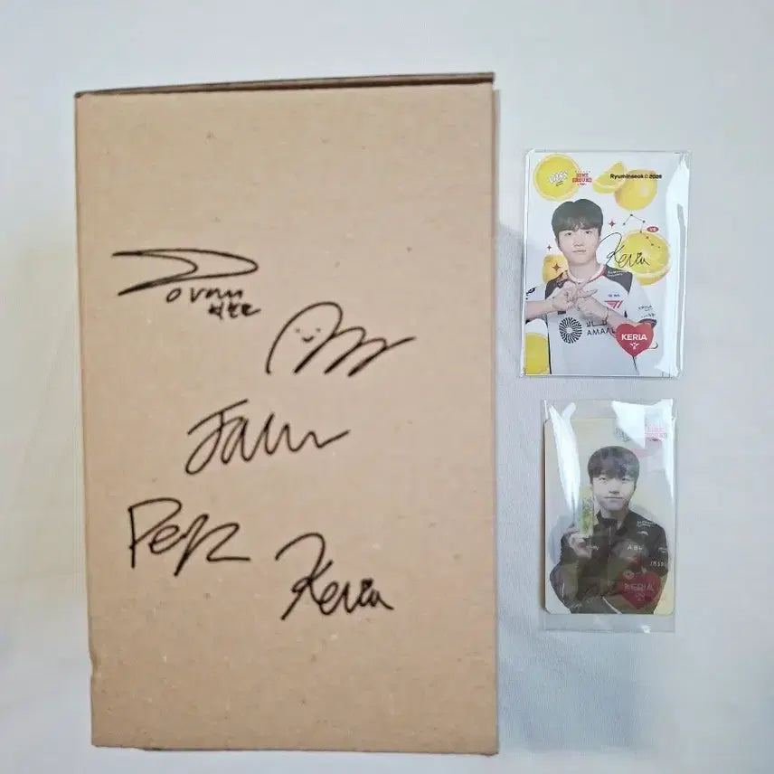 [BUNJANG] T1 Keria Glass and Lenticular Card Bundle / 티원 카스 케리아
